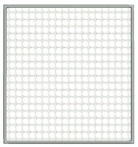 Double Star Square Embroidery Design Express Delivery