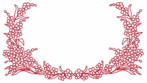 Floral Corner Embroidery Design Limited Time