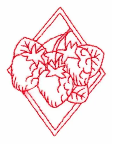 Strawberries Diamond Embroidery Design Latest
