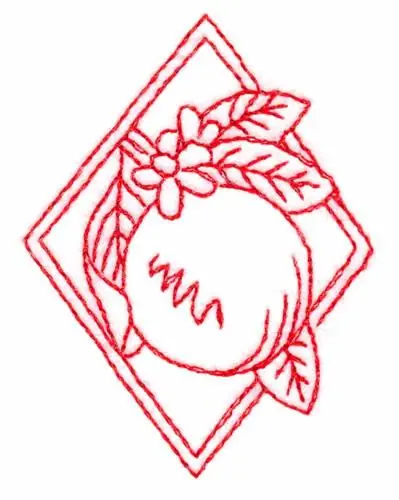 Orange Diamond Embroidery Design Best Choice