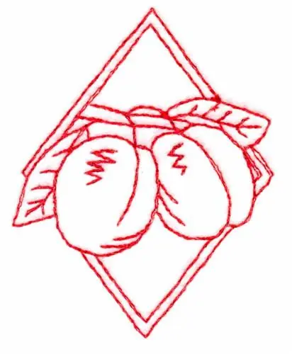 Fresh Stock Plums Diamond Embroidery Design