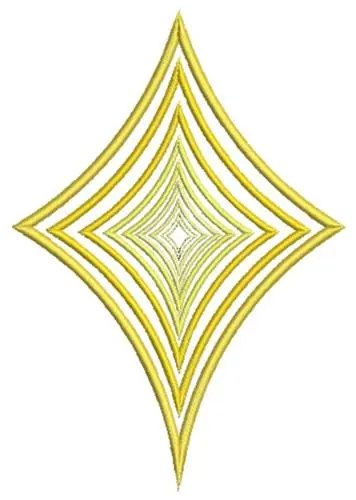 Curved Diamond Embroidery Design Certified