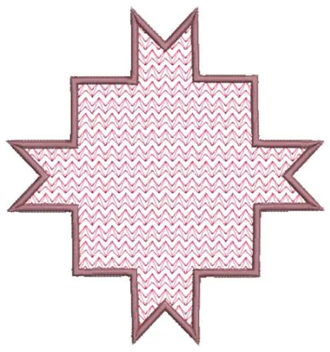 Markdown Box Star Embroidery Design