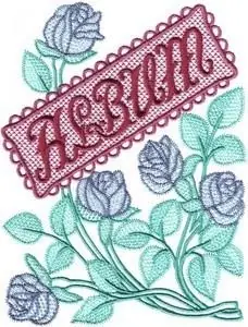 Best Choice Rose Album Cover Embroidery Design