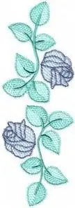 Authentic Rose Border Embroidery Design