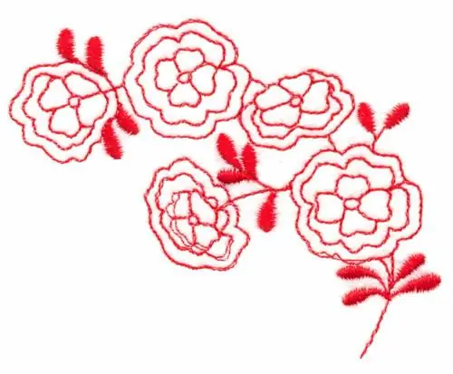 Begonias Embroidery Design Latest