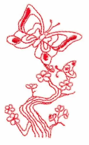 Place Order Butterflies and Blossoms Embroidery Design