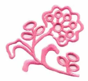 Seasonal Sale Long Stemmed Flower Embroidery Design