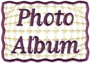 New Arrival Photo Album Cover Embroidery Design