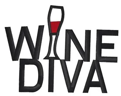 Wine Diva Embroidery Design Holiday Sale