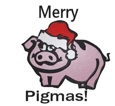 Merry Pigmas Embroidery Design Mega Sale