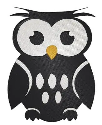 In Demand Owl Silhouette Embroidery Design