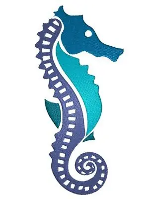 Seahorse Embroidery Design Cheap
