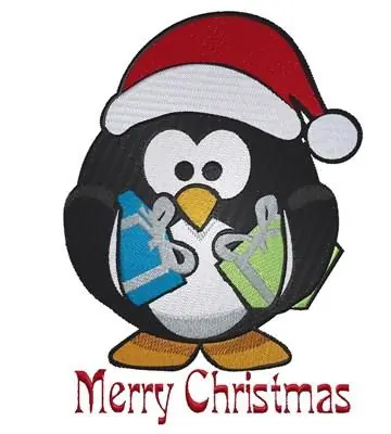 Merry Christmas Embroidery Design Authentic