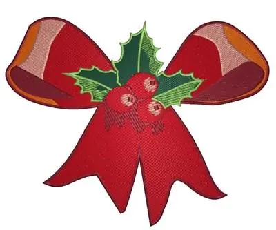Brand New Christmas Bow Embroidery Design