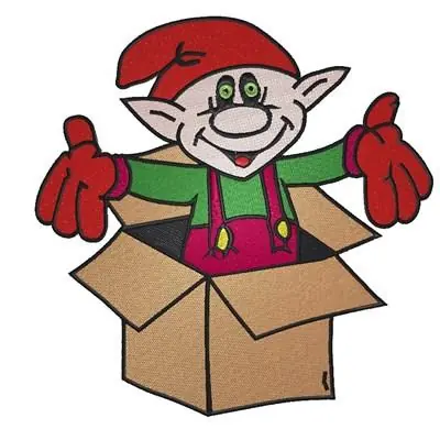 Special Offer Elf In Box Embroidery Design