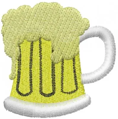 Beer Mug Embroidery Design Seasonal Sale