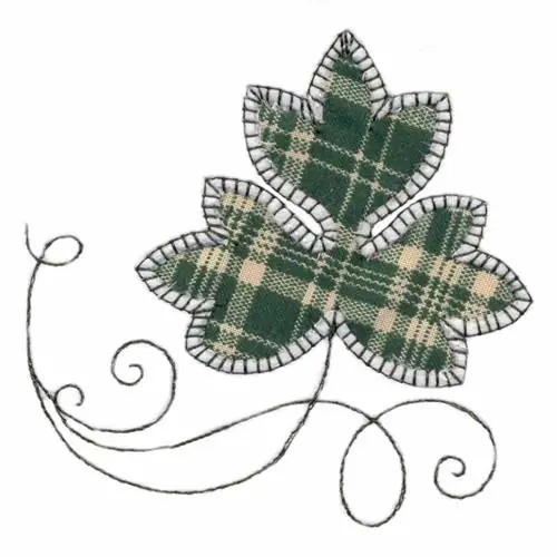 Leaf Reverse Applique Embroidery Design Today Only