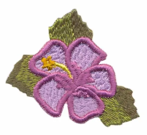 Hot Picks Puffy Hibiscus Embroidery Design