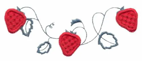In Demand Puffy Strawberries Embroidery Design