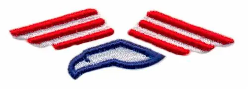 Puffy Patriotic Eagle Embroidery Design Big Sale
