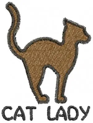 Limited Edition Cat Lady Embroidery Design