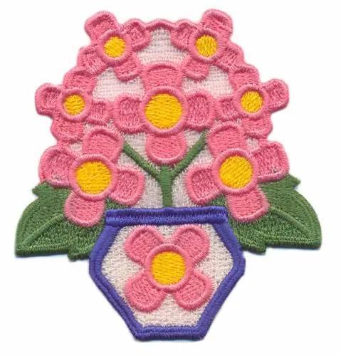 Super Sale Lace Pot of Flowers Embroidery Design