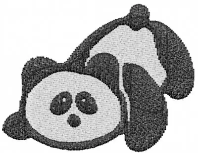 Premium Panda Embroidery Design