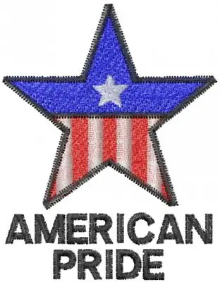 American Pride Embroidery Design Wholesale