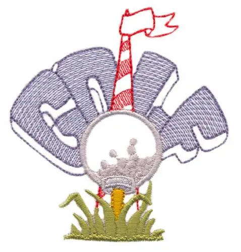 Big Sale Golf Embroidery Design