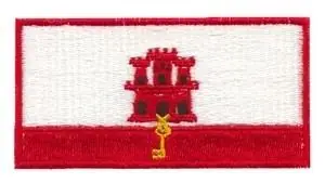 Fast Shipping Gibraltar Flag Embroidery Design
