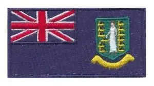 Worldwide Shipping British Virgin Islands Flag Embroidery Design
