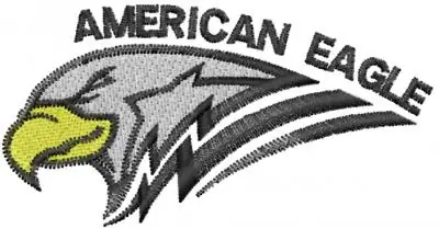 Free Delivery American Eagle Embroidery Design