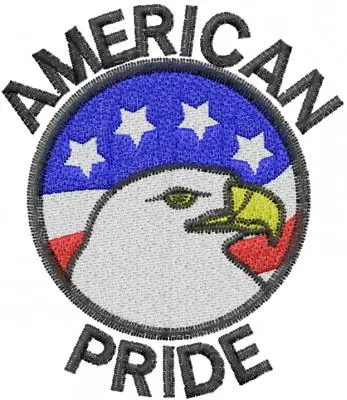 American Pride Embroidery Design Affordable