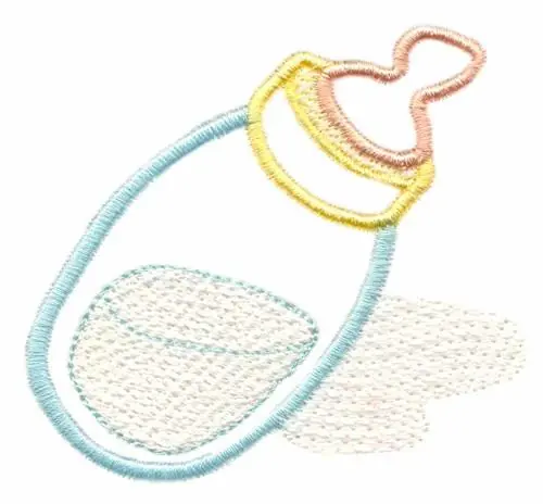 Popular Spilled Milk Embroidery Design