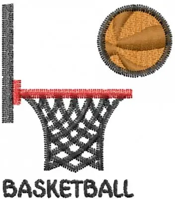 Basketball Hoop Embroidery Design While Supplies Last