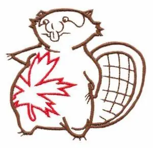 Special Discount Canadian Beaver Embroidery Design
