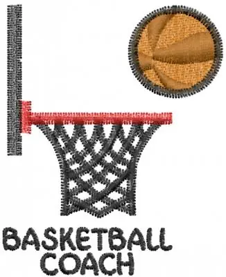 Basketball Coach Embroidery Design Discount