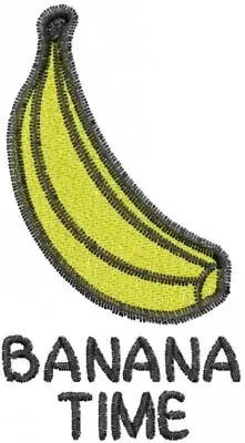 Banana Time Embroidery Design Best Choice
