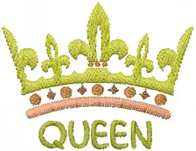 Queen Crown Embroidery Design Factory Price