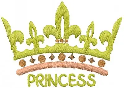 Princess Crown Embroidery Design Price Drop