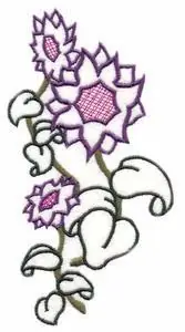 Order Now Climbing Flowers Embroidery Design