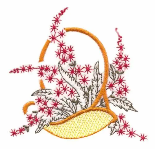 Flower Basket Embroidery Design Clearance
