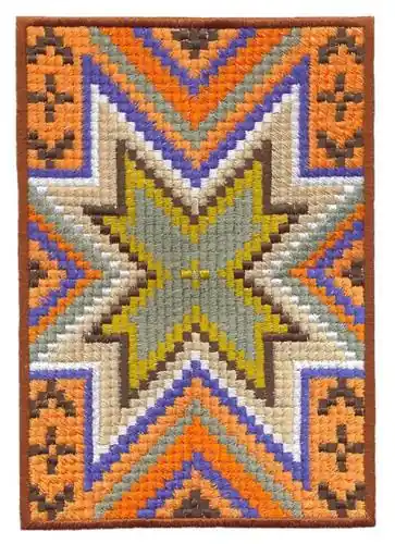 Special Offer Geometric Star Pattern Embroidery Design