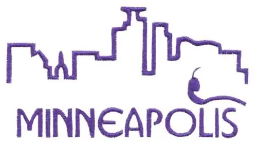 Skylines ( Minneapolis ) Embroidery Design Latest