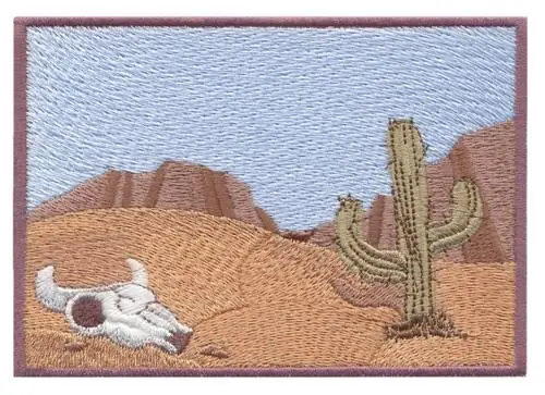 Free Shipping Desert Scene Embroidery Design