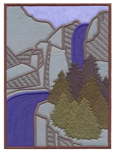 Waterfall Applique Embroidery Design Secure Checkout