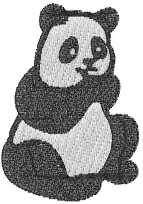 Panda Bear Embroidery Design Secure Checkout