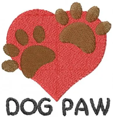 Dog Paw Embroidery Design Factory Price