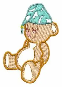 Limited Edition Tired Teddy Embroidery Design
